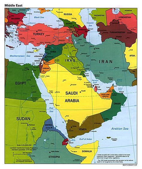 middle east map.